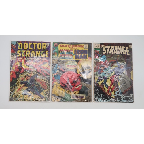 516 - A collection of Marvel comics including Dr. Strange #171, 176, 178, Nick Fury Agent of Shield #5, 7,... 