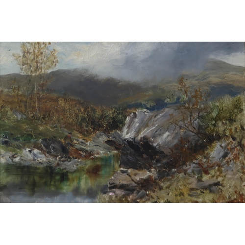 902 - JAMES CLARK Pass of Leny, signed, oil on canvas, dated, 1895 38 x 55cm