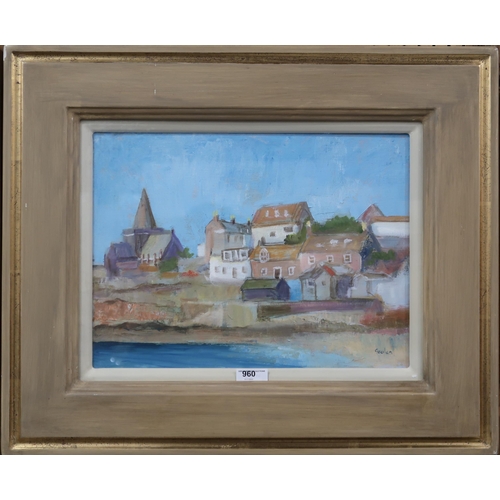 960 - DELNY GOALEN (SCOTTISH 1932-2023) ST MONANS CHURCH Oil on canvas, signed lower right, 27 x... 