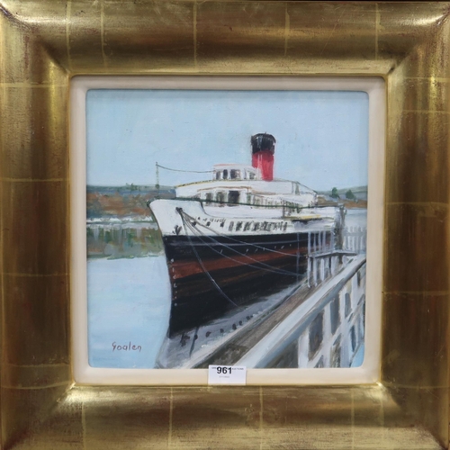 961 - DELNY GOALEN (SCOTTISH 1932-2023) MAID OF THE LOCH Oil on canvas, signed lower left, 28 x ... 