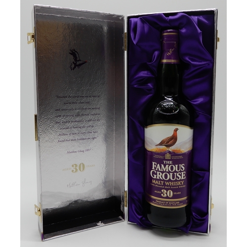 2683 - THE FAMOUS GROUSE 30 YEAR OLD Malt Whisky Aged 30 Years 100% Blended Malt Whisky 43% vol 700ml. In p... 