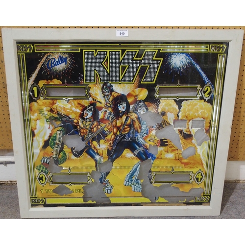 540 - KISS - pinball display panel.Kiss (often styled as KISS) is an American rock band formed in New York... 