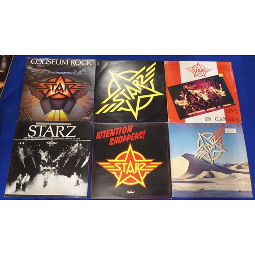 542 - VINYL LP RECORDS a collection of heavy metal and rock vinyl records with The Runaways, Dark Star,  J... 