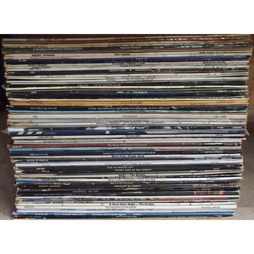 547 - VINYL LP RECORDS a collection of Pop, soul,  folk, country, with The Moody Blues, Beatles, Abba... 