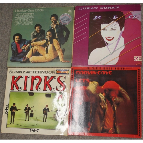 548 - VINYL LP RECORDS a box of rock, soul, pop, rock n' roll, soundtrack vinyl records with The Kinks - S... 