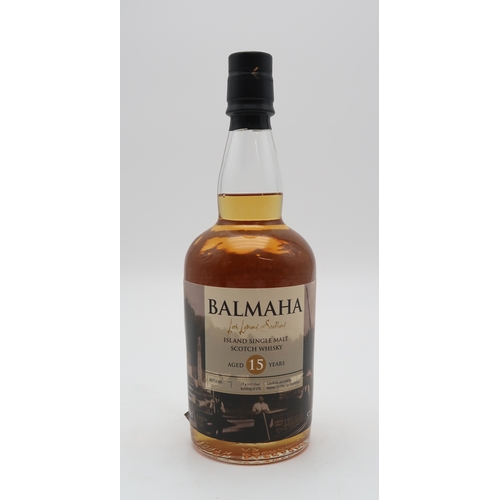 2689 - BALMAHA AGED 15 YEARS Island Single Malt Scotch Whisky Loch Lomond 57.1% vol 70cl Bottle Number 7 of... 