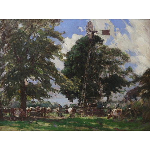 3051 - JAMES HAMILTON MACKENZIE ARSA RSW ARE (SCOTTISH 1875-1926)SUMMER PASTUREOil on canvas, signed lower ... 