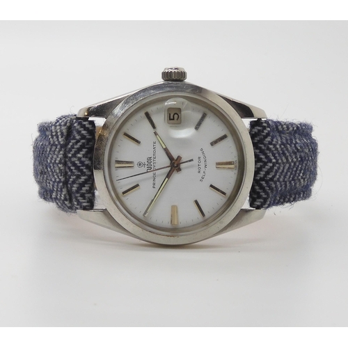 2931 - A TUDOR PRINCE OYSTERDATErotor self winding, with stainless steel case, diameter 3.3cm. With white d... 