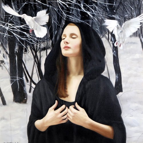 3080 - GERARD M BURNS (SCOTTISH b.1961)WINTER'S DREAMOil on canvas, signed lower left, 60 x 60cm (24 x 24')... 