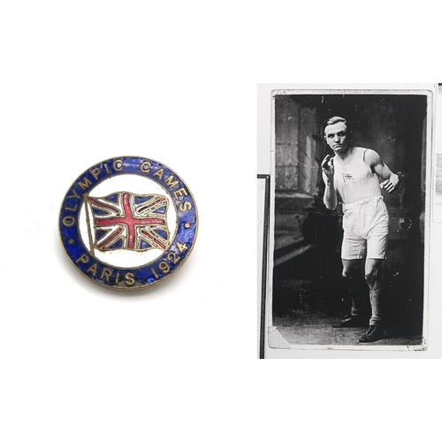 2629 - A 1924 PARIS OLYMPICS GREAT BRITAIN TEAM ENAMEL LAPEL BADGEBy Fattorini & Sons, BradfordProvenan... 