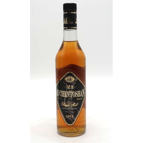 2696 - AUCHENTOSHAN 1974 Triple Distilled 21 Years Old Lowland Single Malt Scotch Whisky 43% vol 70cl... 