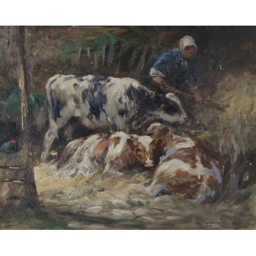 3062 - GEORGE SMITH RSA (SCOTTISH 1870-1934)WESTERTON FARM DOLLAROil on board, signed lower right, 40 x 50c... 