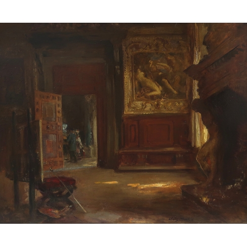 3066 - CHARLES HODGE MACKIE RSA RSW PSSA (SCOTTISH 1862-1920)TINTORETTO ROOM, DUCAL PALACE, VENICEOil on pa... 