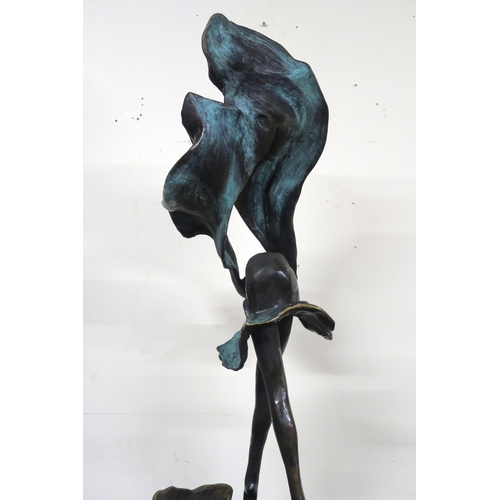 2047 - WU CHING JU (CHINESE b.1961)DANCER EMERGING Bronze, signed to base, inscribed, numbered (3/12), 209c... 