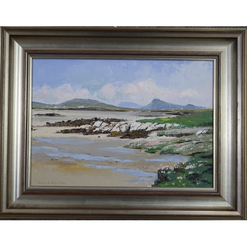 978 - KENNETH ROBERTSON (CONTEMPORARY SCHOOL) SEAPINKS, BENBECULA Oil on board, signed lower lef... 