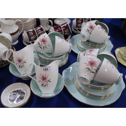 195 - A Royal Albert Elfin pattern tea set together with an Austrian coffee set