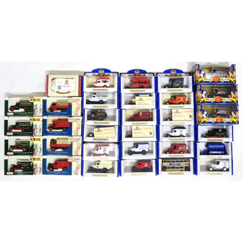 324 - A collection of boxed model advertising vans by Oxford Die-Cast, Lledo and Days Gone, including thre... 