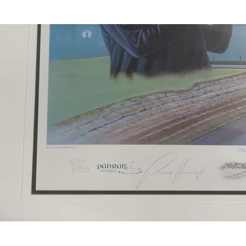 330 - A limited edition print titled Padraig Harrington - Champion Golfer of the Year, signed by Harringto... 