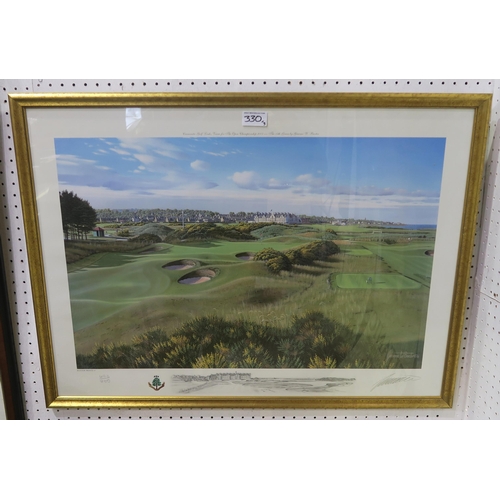 330 - A limited edition print titled Padraig Harrington - Champion Golfer of the Year, signed by Harringto... 