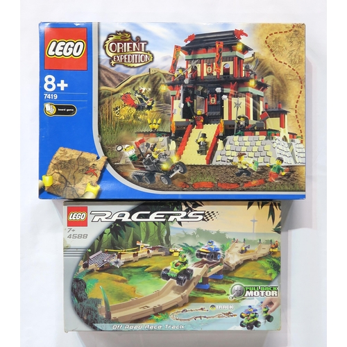 338 - A quantity of Lego, to include 7419 Orient Expedition Dragon Fortress and 4588 Racers Offroad Race T... 