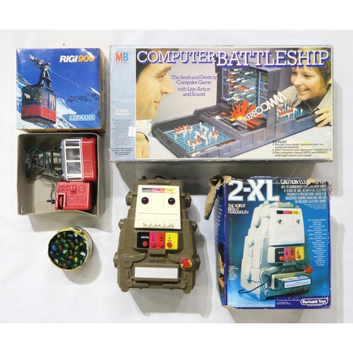 339 - Vintage toys, to include a boxed 2-XL Robot with a Personality by Burbank Toys, boxed Computer ... 