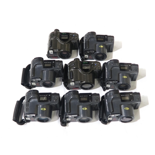 342 - Eight Olympus AZ-300 and AZ-330 SuperZoom cameras, together with various Polaroid and Kodak instant ... 