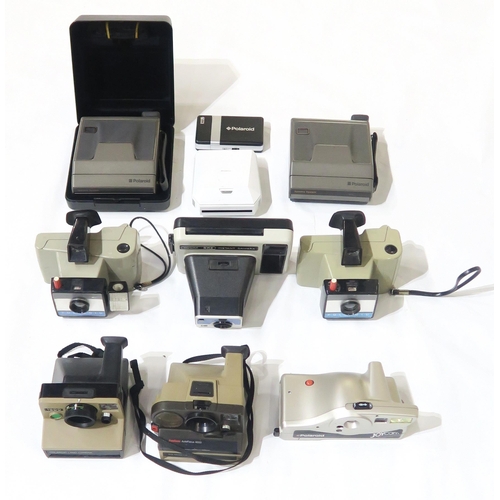 342 - Eight Olympus AZ-300 and AZ-330 SuperZoom cameras, together with various Polaroid and Kodak instant ... 