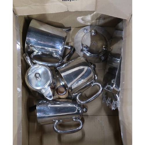 269A - An extensive collection of EPNS including tea sets, cased cutlery, urns, hotelware, loose cutlery et... 