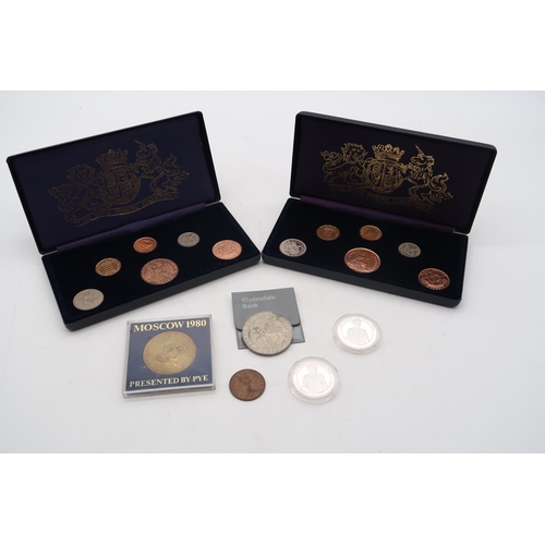 276 - The Royal Sterling Collection cased coin sets, 5 Crowns - Elizabeth II 2001, Elizabeth 1977 cro... 