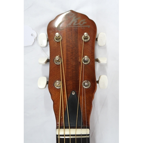 282 - An Eko six string guitar banjo, gitjo banjitar, stamped made in Italy to the headstock with a soft c... 