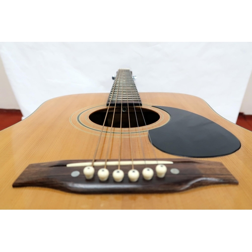 293 - HONDO H155 dreadnought acoustic guitar with a soft case