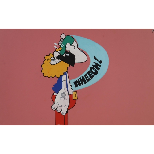 1009 - MALKY MCCORMICK (SCOTTISH 1943-2019) WHEECH Mixed media, 32 x 50cm Together with 5 similar by the sa... 