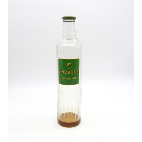 356 - A BP Energol Motor oil bottle, approximately 35cm in height