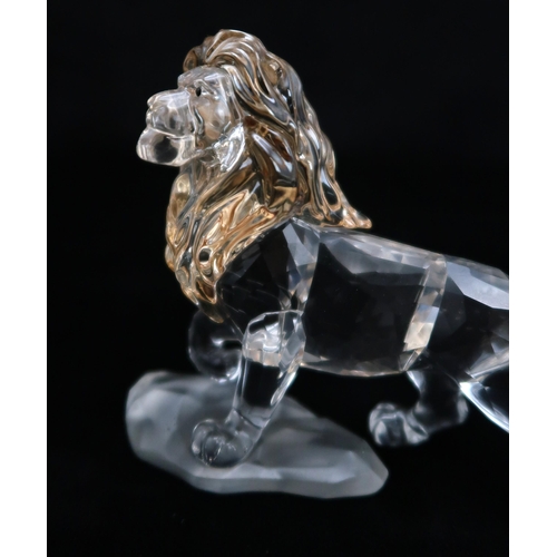 2202 - FOUR SWAROVSKI CRYSTAL WALT DISNEY CHARACTERS FROM THE LION KINGincluding Mufasa, Simba, Pumba, and ... 