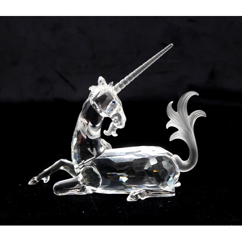 2210 - THE SWAROVSKI CRYSTAL FABULOUS CREATURES TRILOGY OF FIGUREScomprising Unicorn designed by Martin Zen... 