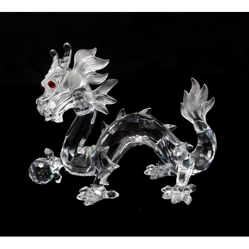 2210 - THE SWAROVSKI CRYSTAL FABULOUS CREATURES TRILOGY OF FIGUREScomprising Unicorn designed by Martin Zen... 