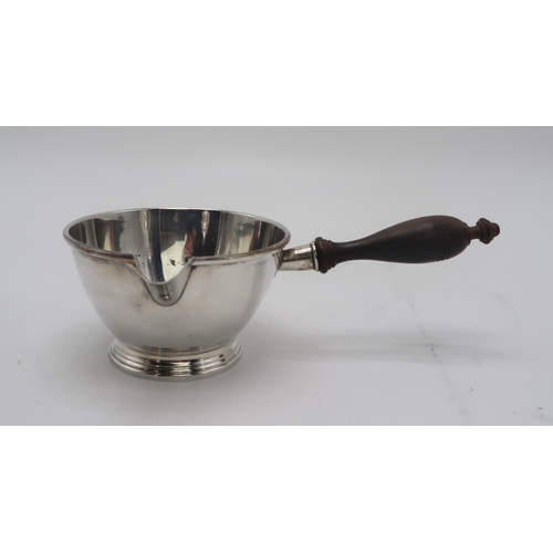 2409 - AN AMERICAN STERLING SILVER BRANDY SAUCEPANby Black, Starr & Gorham, marked sterling 37, with a ... 