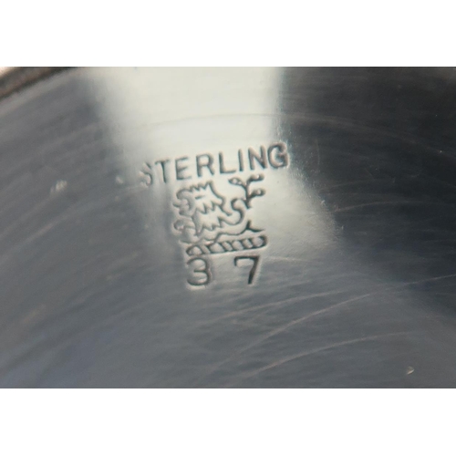 2409 - AN AMERICAN STERLING SILVER BRANDY SAUCEPANby Black, Starr & Gorham, marked sterling 37, with a ... 