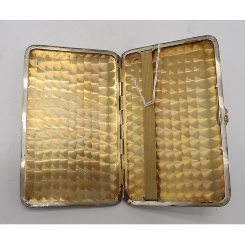 2415 - A THAI SILVER ILNAID CIGARETTE CASEby F.W Margrett & Co, of rectangular form, depicting Garuda c... 