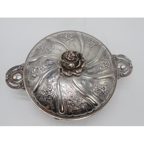 2417 - A PAIR OF 18TH CENTURY STYLE FRENCH SILVER ECUELLES AND COVERSprobably 19th century, with Paris disc... 