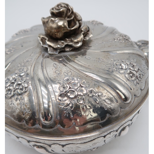 2417 - A PAIR OF 18TH CENTURY STYLE FRENCH SILVER ECUELLES AND COVERSprobably 19th century, with Paris disc... 