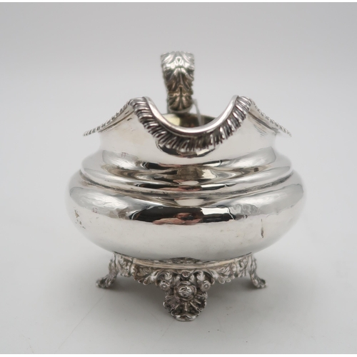 2426 - A WILLIAM IV SILVER CREAM JUGby Edward, John & William Barnard, London 1831, of squat circular f... 