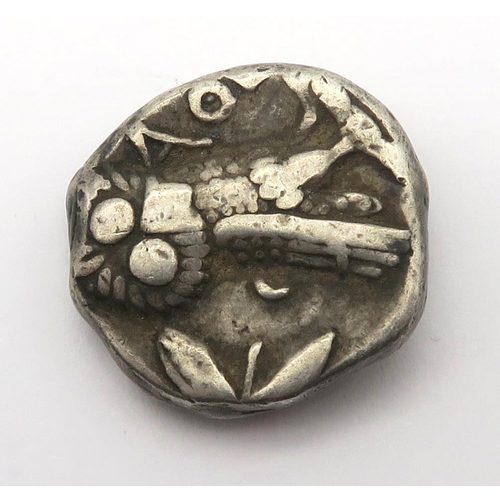 2483 - ANCIENT GREECE TETRADRACHMobverse; helmeted head of Athena right, reverse; owl standing right, head ... 