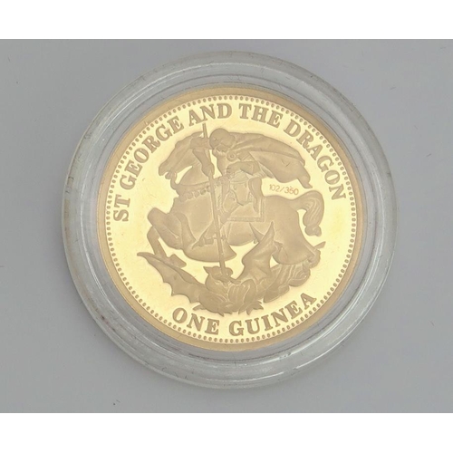 2493 - ELIZABETH II ONE GUINEA 2010 Tristan da Cunha St George and the Dragon.Obverse; Elizabeth II bu... 