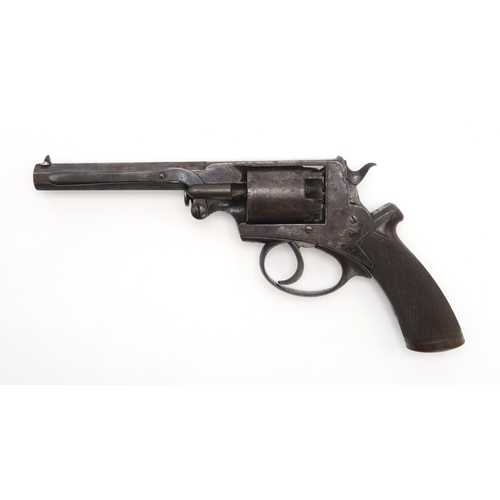 2552 - A CASED 54-BORE PERCUSSION BEAUMONT-ADAMS PATENT DOUBLE-ACTION FIVE-SHOT REVOLVERCirca-1855, serial ... 