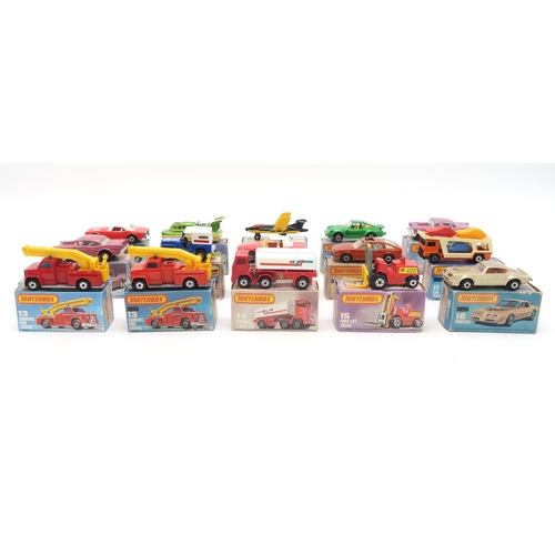 2612 - A COLLECTION OF BOXED LESNEY MATCHBOX SUPERFAST 1-75 SERIES MODEL VEHICLESComprising 1 Dodge Challen... 