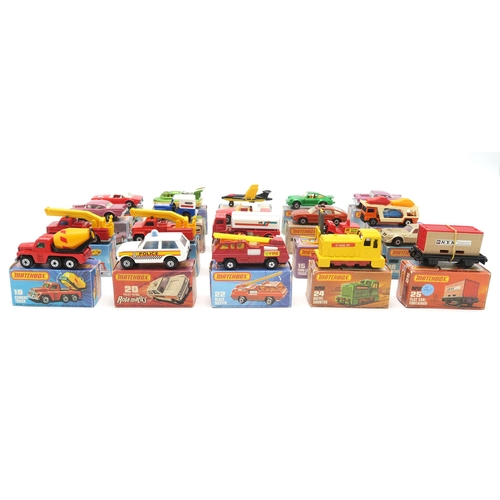 2612 - A COLLECTION OF BOXED LESNEY MATCHBOX SUPERFAST 1-75 SERIES MODEL VEHICLESComprising 1 Dodge Challen... 