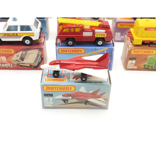 2612 - A COLLECTION OF BOXED LESNEY MATCHBOX SUPERFAST 1-75 SERIES MODEL VEHICLESComprising 1 Dodge Challen... 