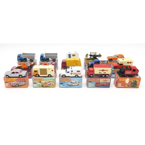 2613 - A COLLECTION OF BOXED LESNEY MATCHBOX SUPERFAST 1-75 SERIES MODEL VEHICLESComprising New 30 Artic Tr... 