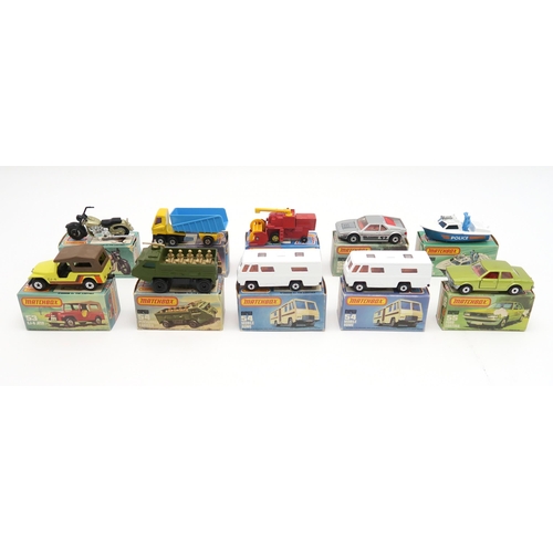 2614 - A COLLECTION OF BOXED LESNEY MATCHBOX SUPERFAST 1-75 SERIES MODEL VEHICLESComprising, 50 Harley Davi... 